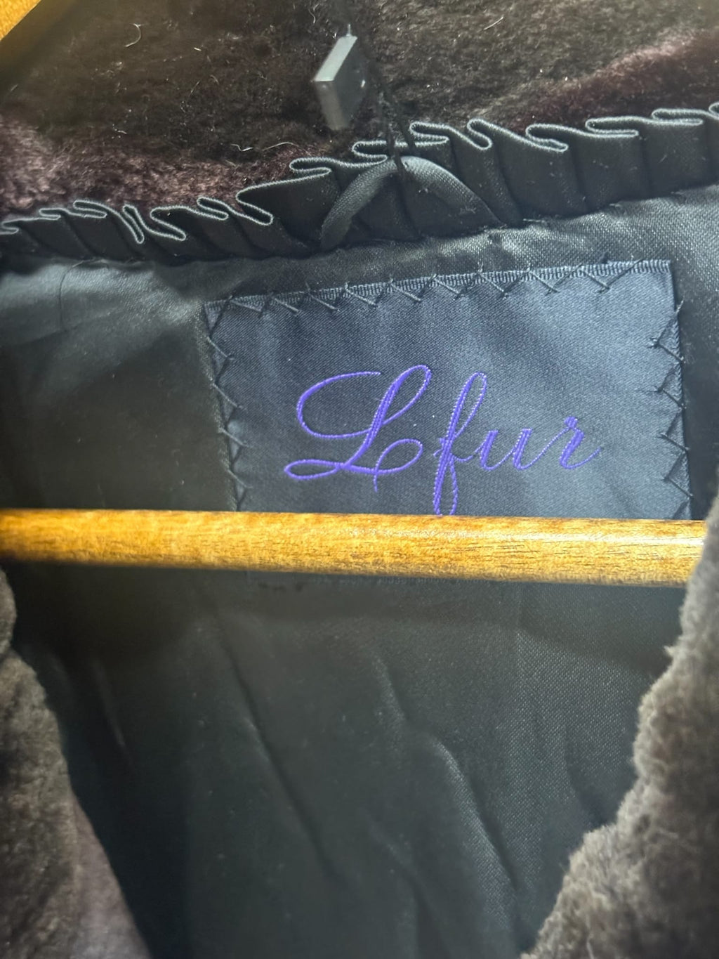 Vintage L-Fur Dark Brown Sheared Nutria Fur Coat (Free Size)