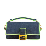Fendi Denim Baguette NM 2Way Handbag