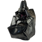 Loewe Black Patent Leather Anagram Glitter Nappa Aire Handbag