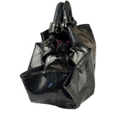 Loewe Black Patent Leather Anagram Glitter Nappa Aire Handbag