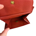 Rolex Red Leather Bifold Wallet