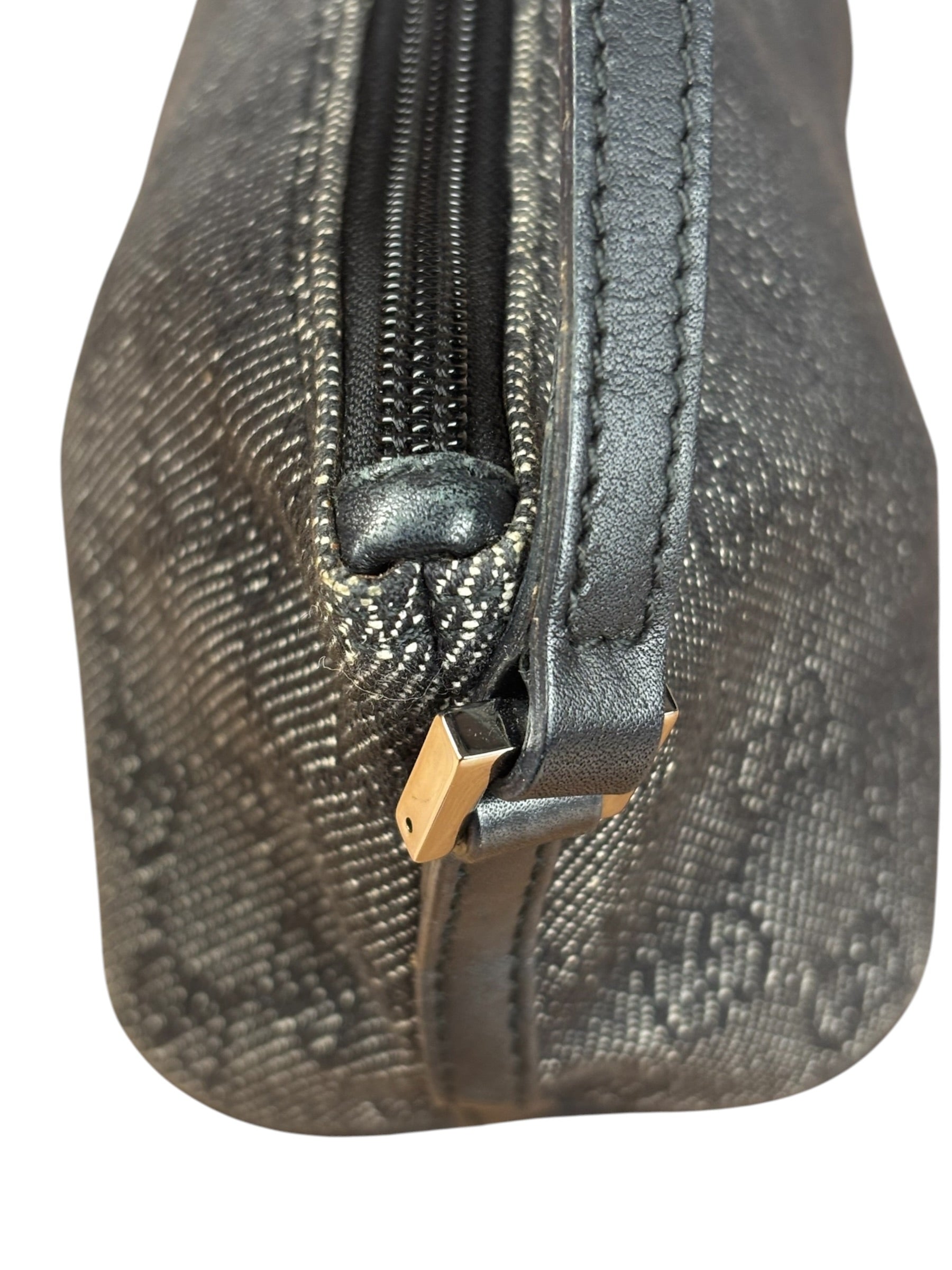Gucci GG Black Canvas Pochette Handbag