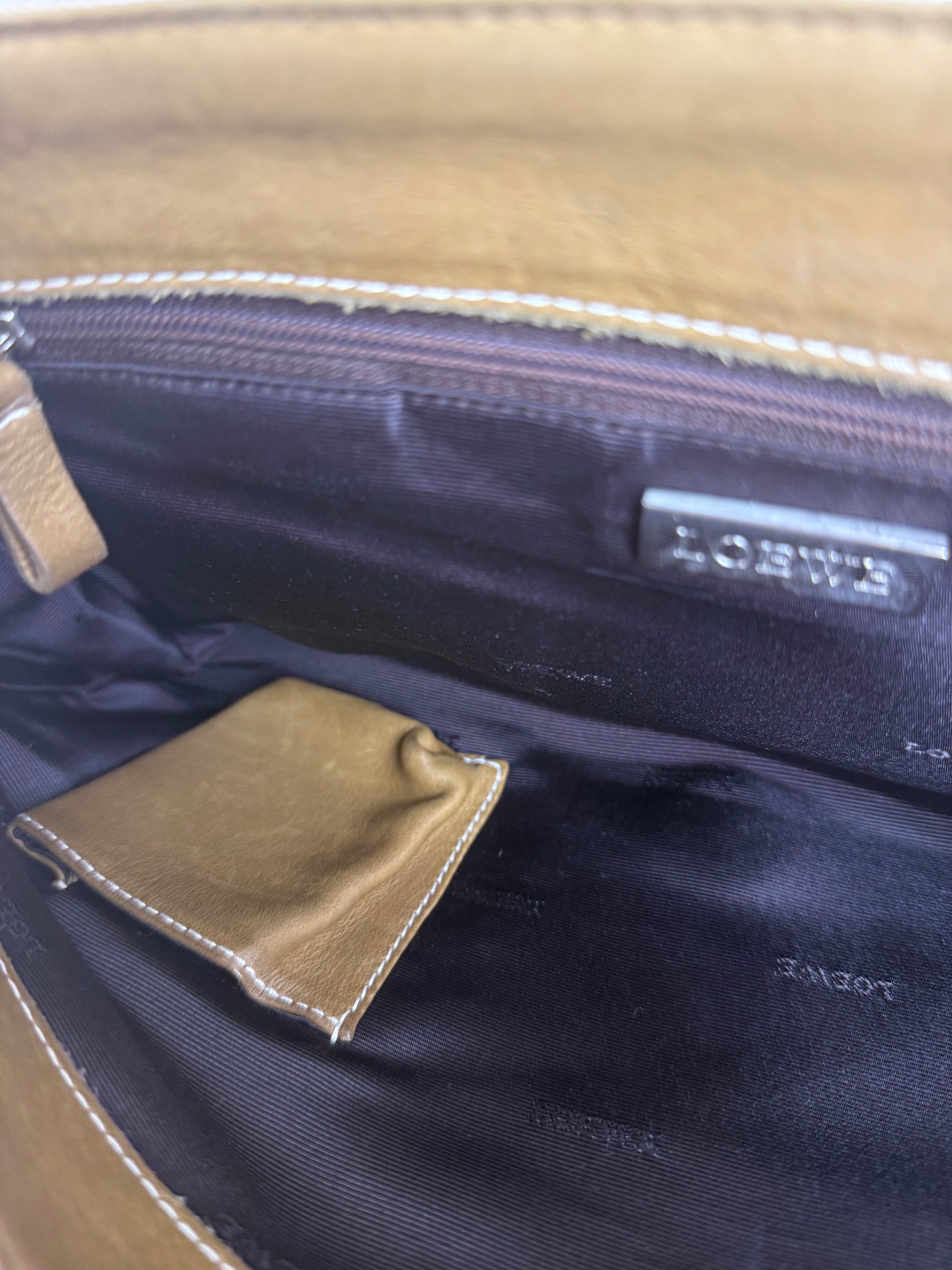 Loewe Tan & Cream Shoulder Bag