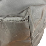 Prada Black Saffiano Leather Strap Tessuto Nylon Tote Bag