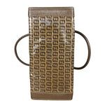 Fendi Brown PVC FF Zucchino Tote Bag