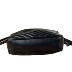 Yves Saint Laurent Black Leather Lou Camera Bag