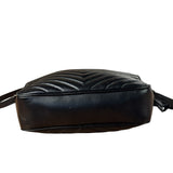 Yves Saint Laurent Black Leather Lou Camera Bag