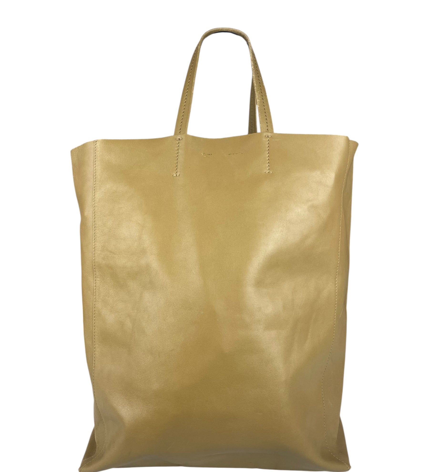 Celine Vertical Cabas Leather Tote