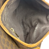 Celine Vintage Leather Macadam Double Pocket Shoulder Bag