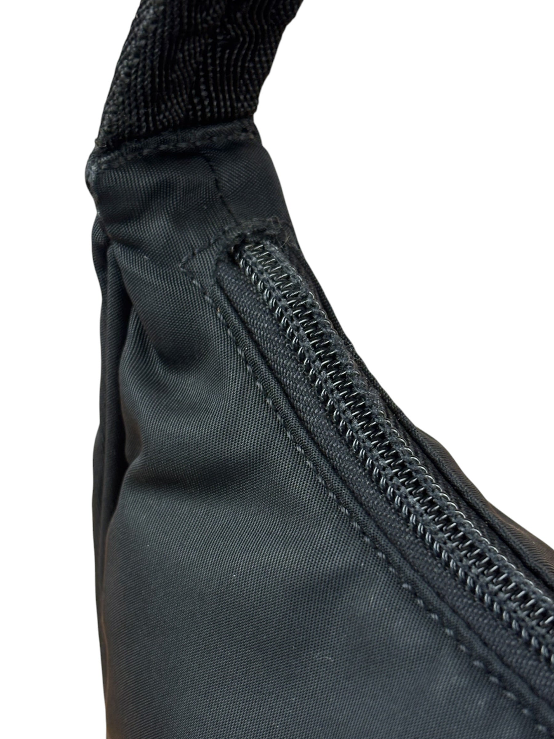 Prada Black Tessuto Nylon Mini Hobo Bag
