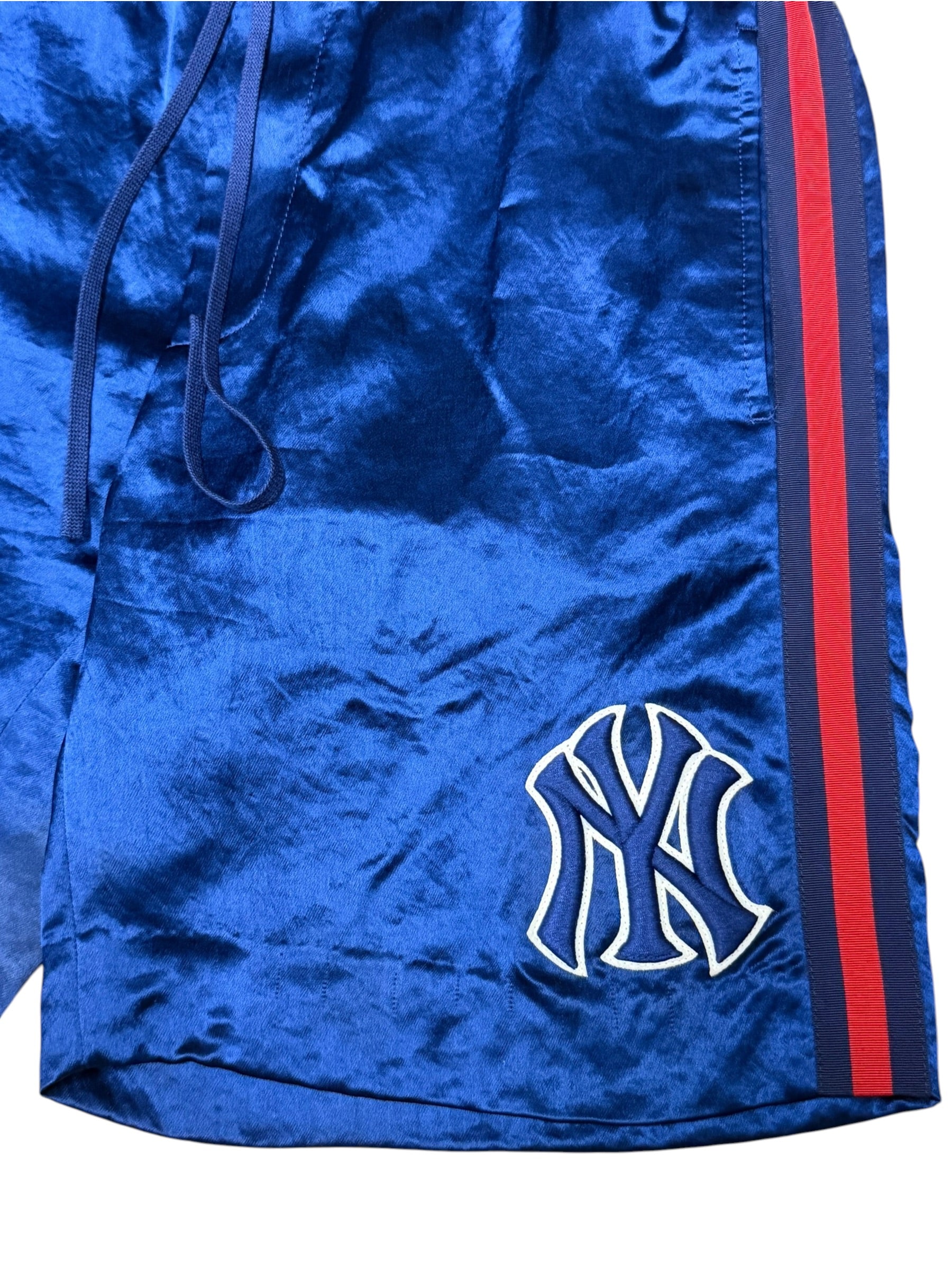 Gucci Vintage Blue NY Yankees Acetate Shorts