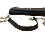 Gucci Black Interlocking G Leather Wallet on Chain