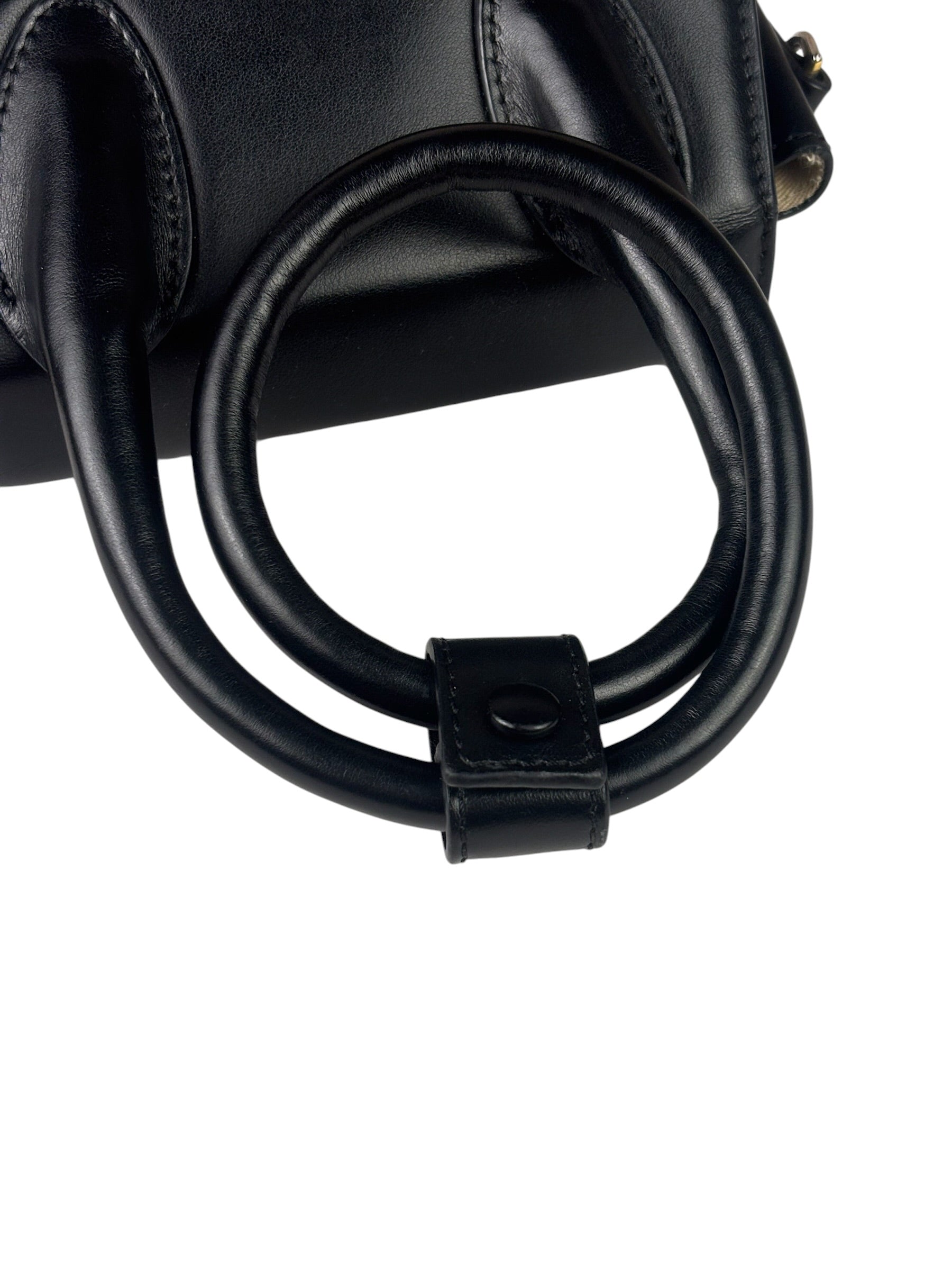 Jacquemus Black Leather The Knot Chiquito Two-Way Bag