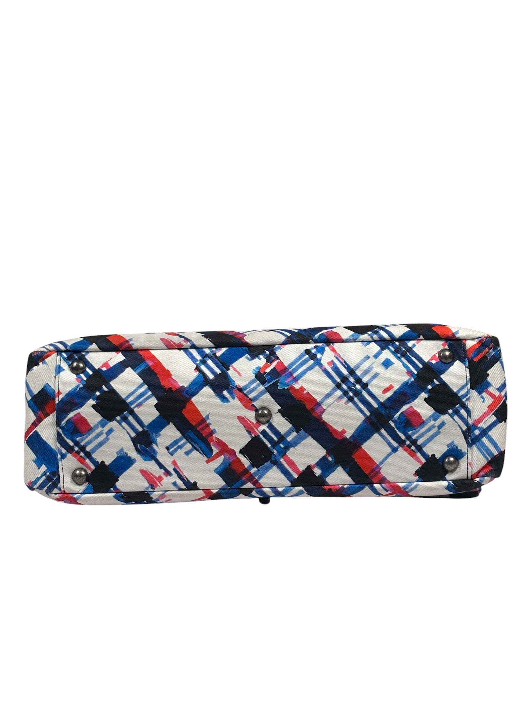 Chanel White-Multi Canvas Airline Printed XXL Travel Flap Bag 2016