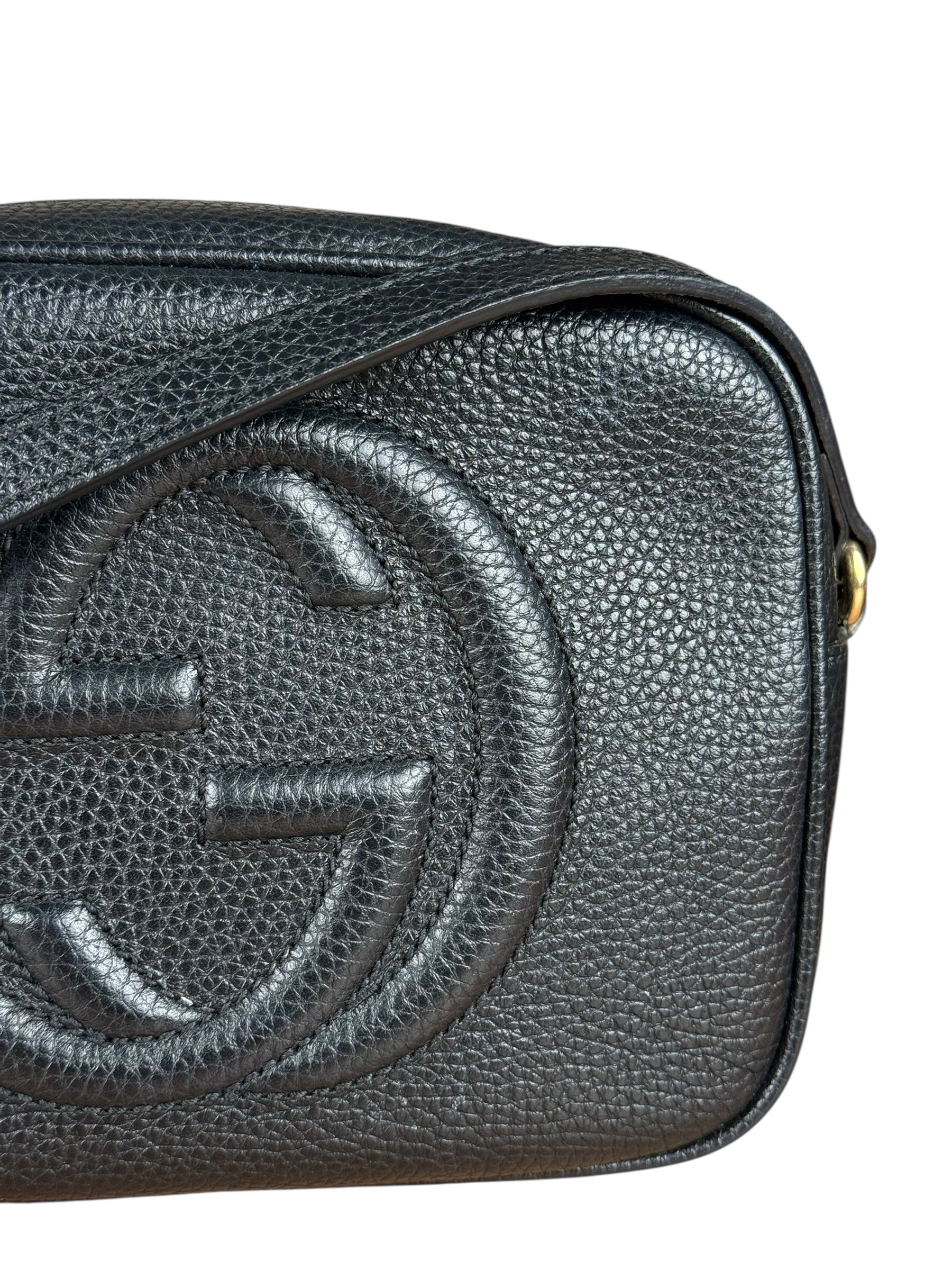 Gucci Black GG Camera Crossbody Bag