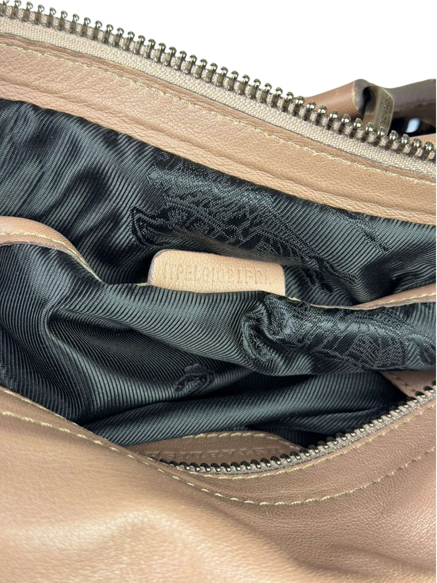 Burberry Purple Leather Ruffled Lowery Bag