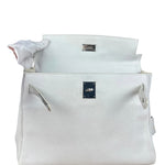 Hermes Kelly 32 White Clemence Leather Handbag 2008