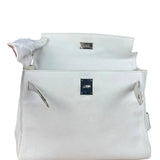 Hermes Kelly 32 White Clemence Leather Handbag 2008