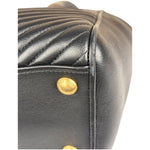 Miu Miu Black Leather Nappa Biker Tote Bag