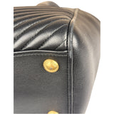 Miu Miu Black Leather Nappa Biker Tote Bag