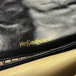 Yves Saint Laurent Black Quilted Leather Clutch