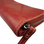Coach Red Leather Zip Wallet