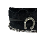 Gucci Black Velvet Dionysus Mini Crossbody Bag