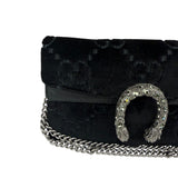 Gucci Black Velvet Dionysus Mini Crossbody Bag