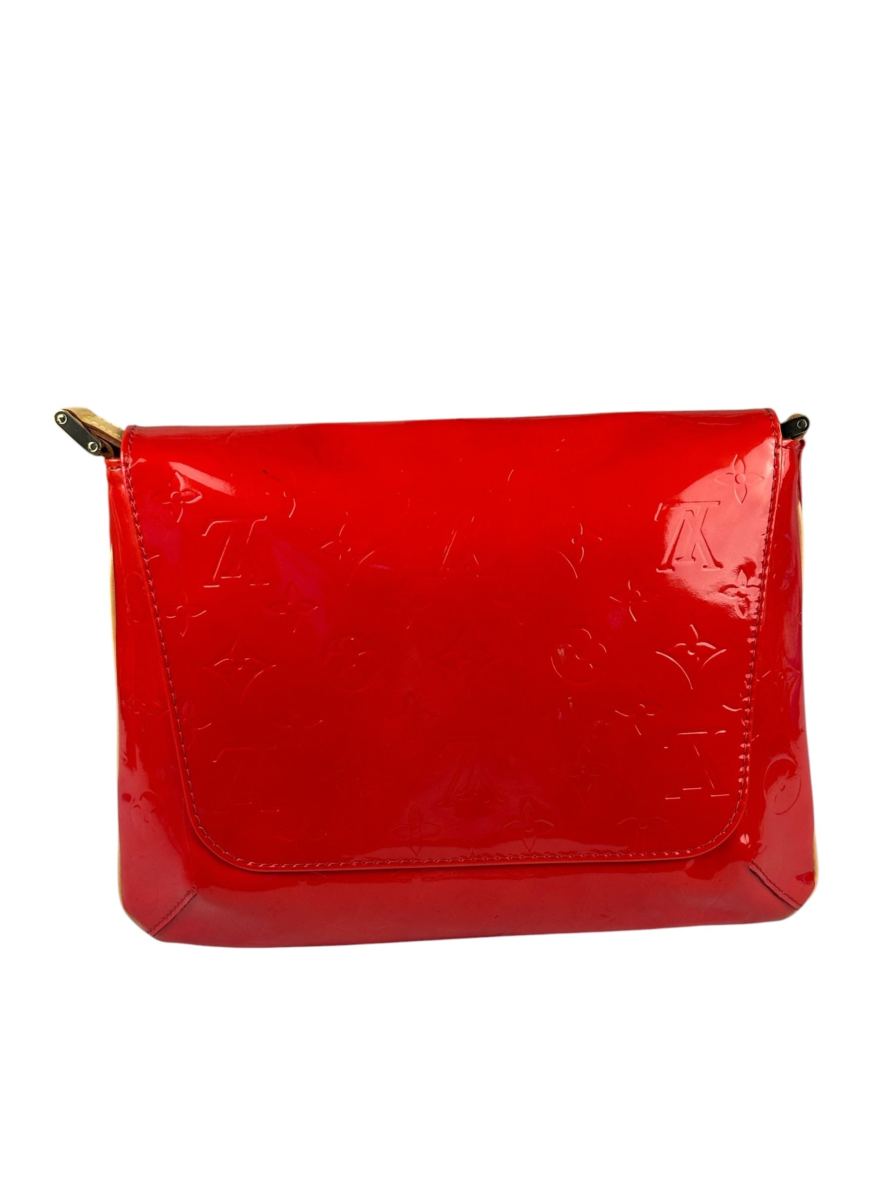Louis Vuitton Red Vernis Thompson Street Shoulder Bag