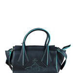 Vivienne Westwood Navy Leather Two Way Bag