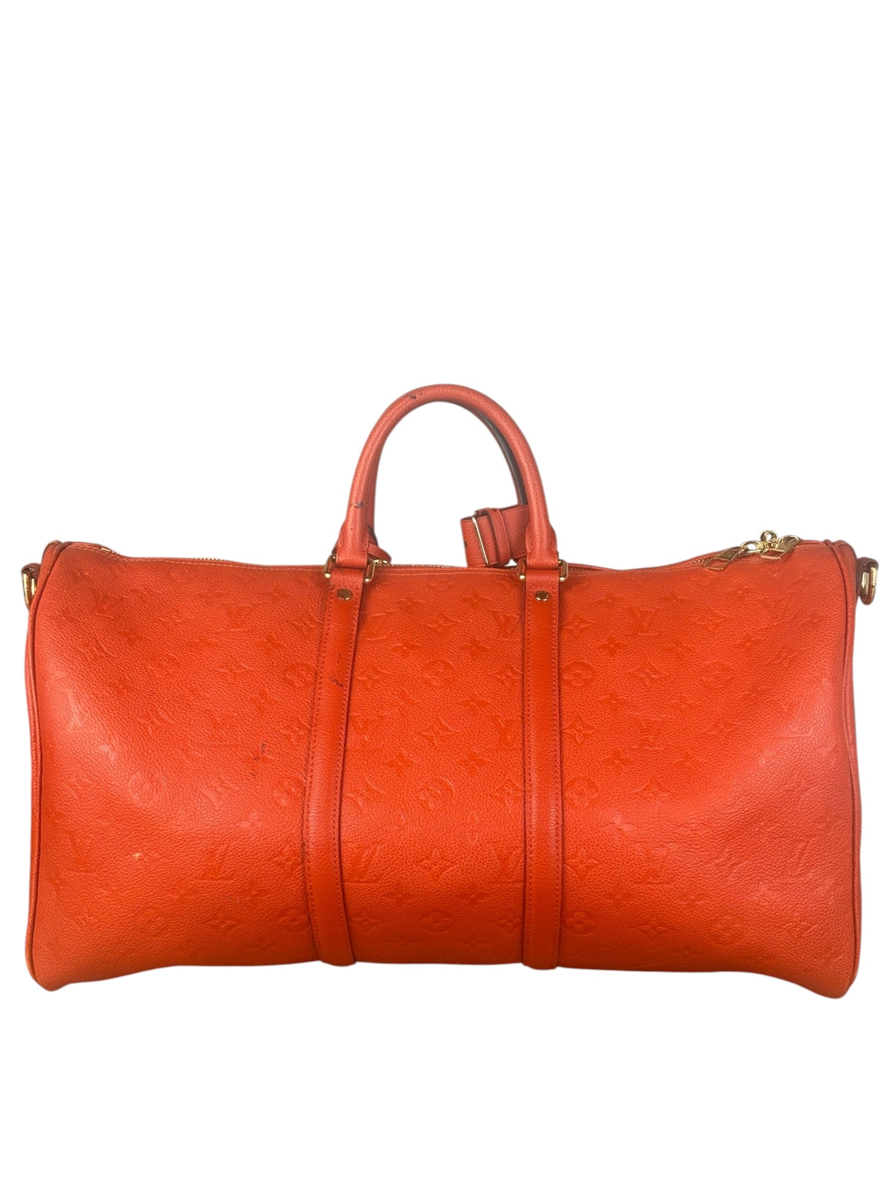 Louis Vuitton Red Empreinte Bandouliere 50