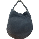 Gucci GG Black Hobo Horsebit Shoulder Bag
