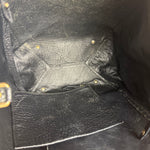 Burberry Black Pebbled Leather Shoulder Bag