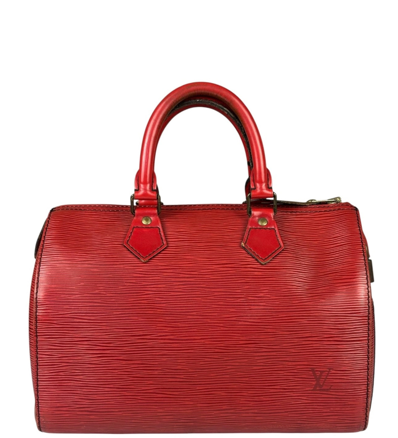 Louis Vuitton Red Epi Leather Speedy 25