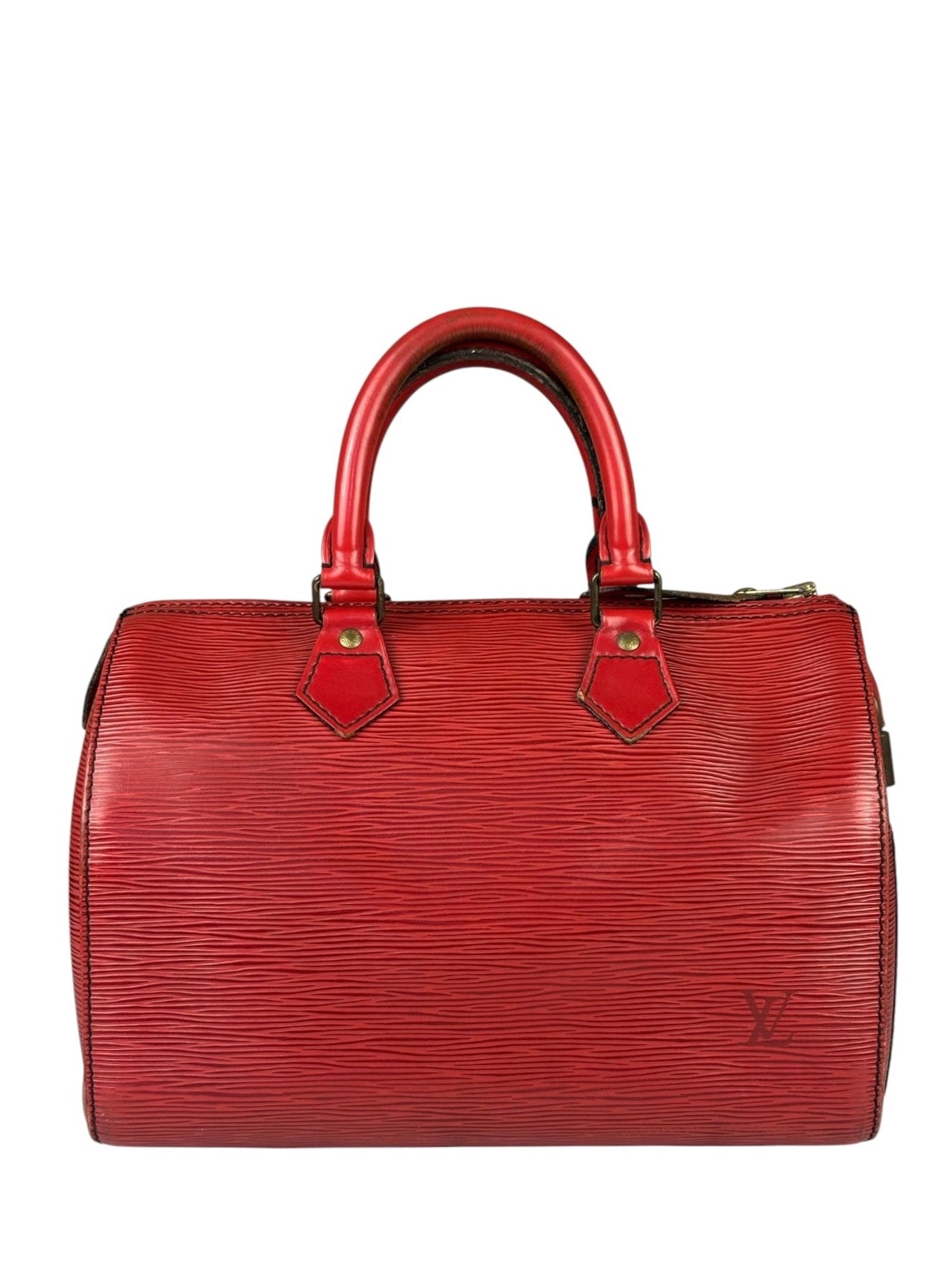 Louis Vuitton Red Epi Leather Speedy 25