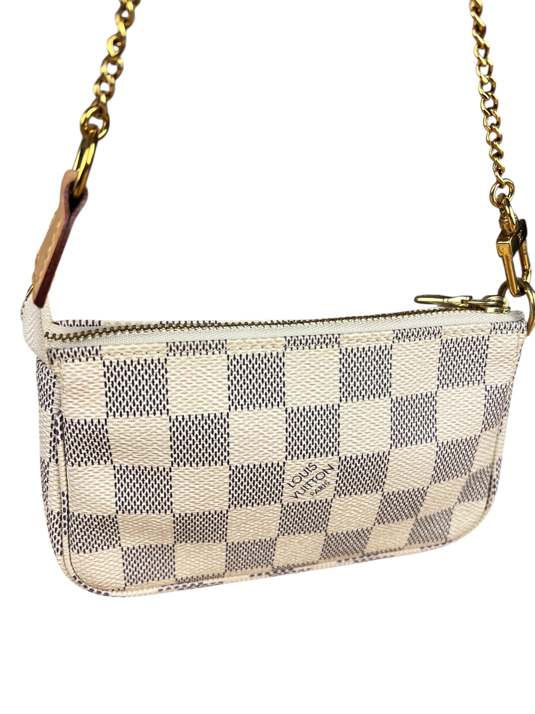 Louis Vuitton Damier Azur Mini Chain Pochette