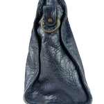 Balenciaga Navy Lambskin Moto Work Two-Way Bag