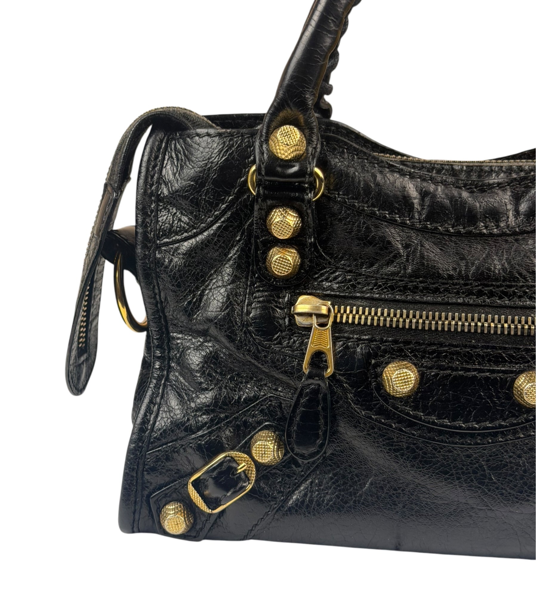 Balenciaga Black Calfskin Mini Le City Bag