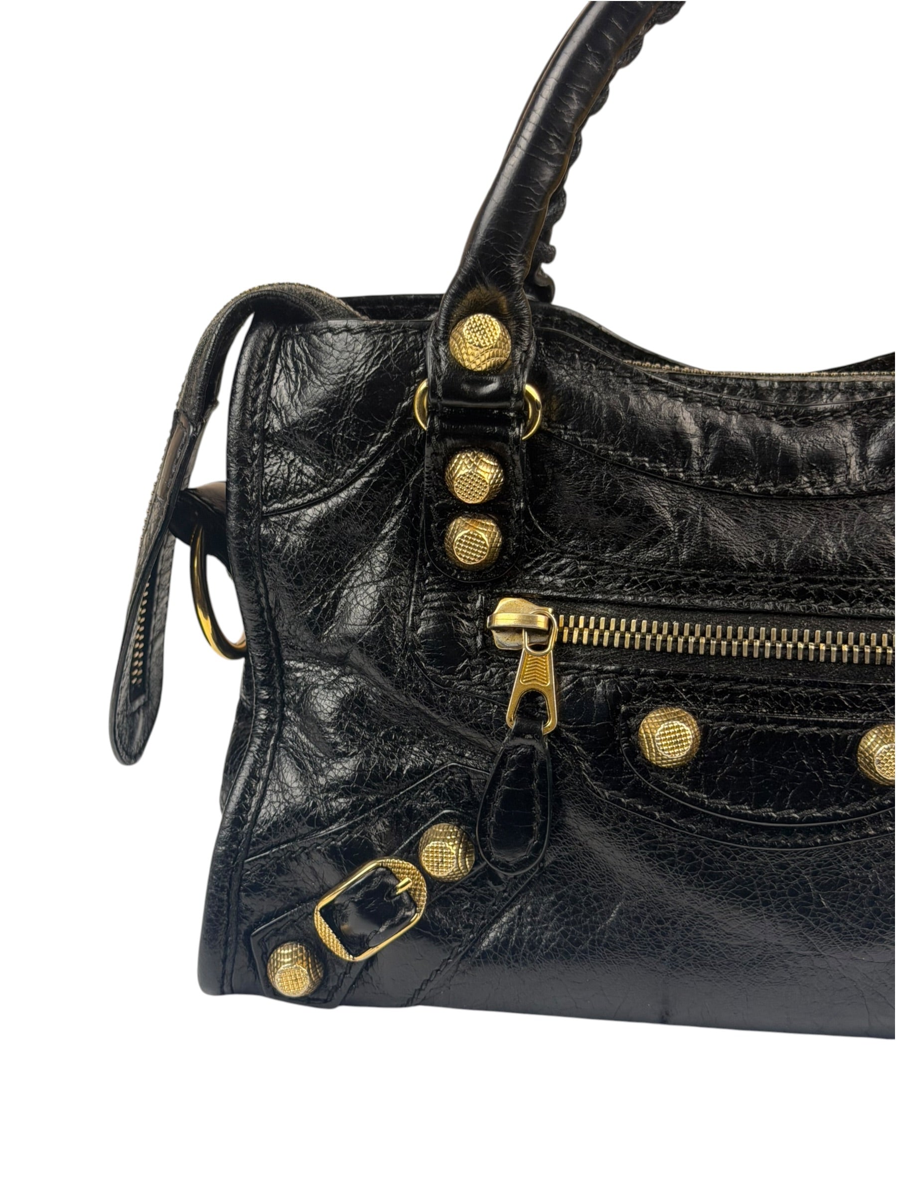 Balenciaga Black Calfskin Mini Le City Bag