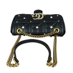 Gucci Black Pearly GG Marmont Flap Bag