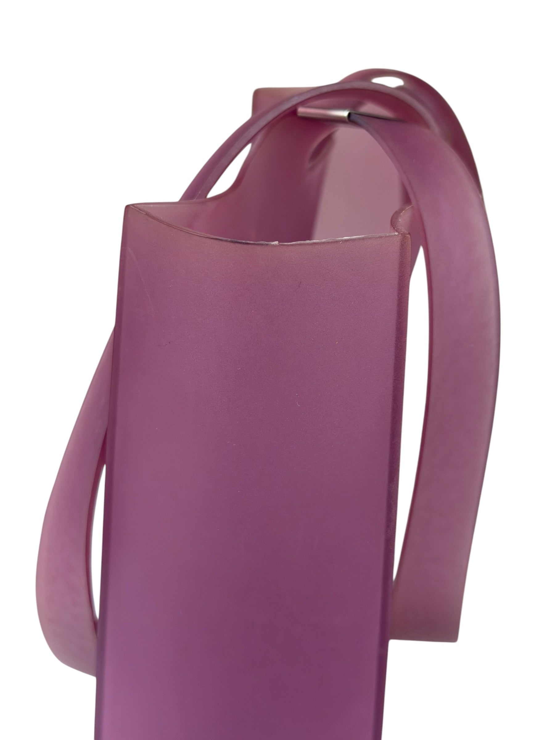 Chanel Purple Jelly Rubber Small Tote Bag Early 2000's