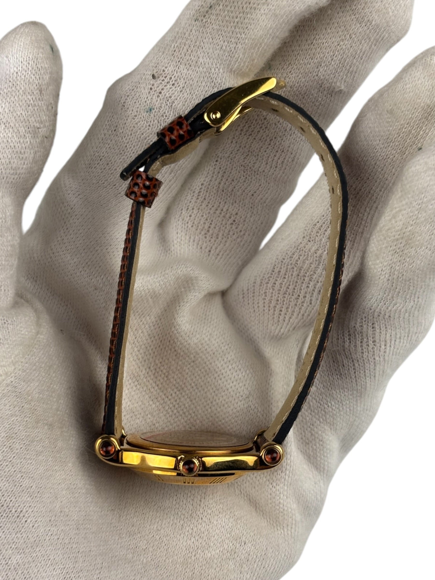 Gucci Vintage Brown/Gold Plated Watch