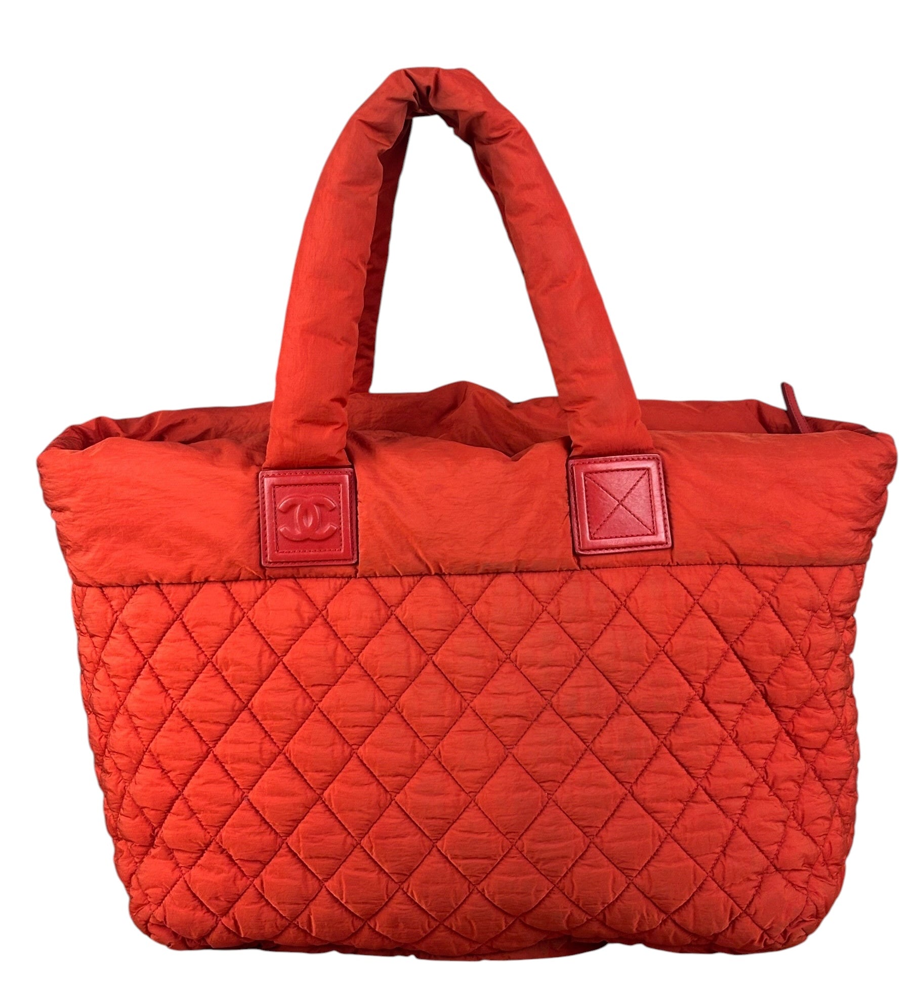 Chanel Red Nylon Coco Cocoon Tote Bag 2009