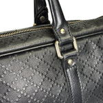 Gucci Black Leather Diamante Briefcase