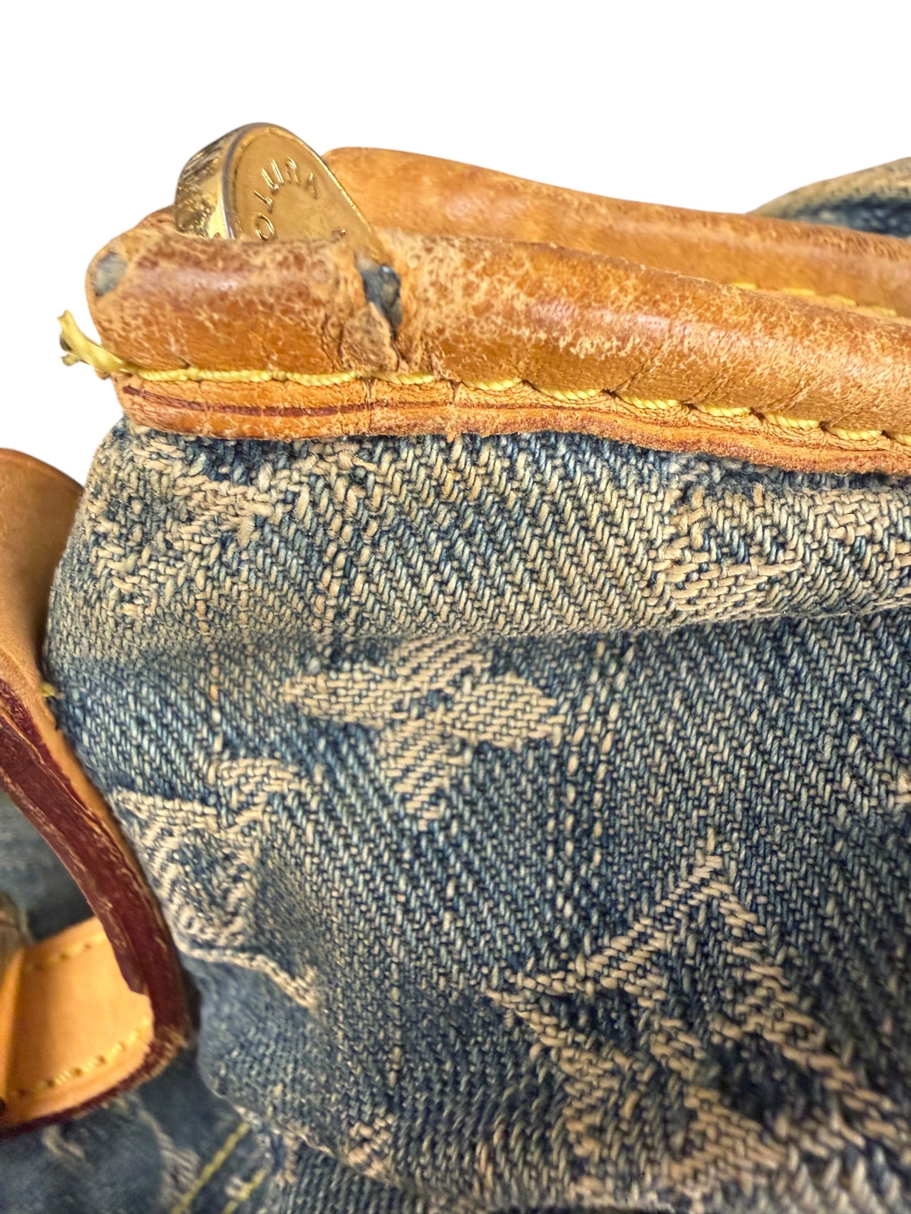 Louis Vuitton Blue Denim Monogram Neo Cabby Two-Way Bag MM
