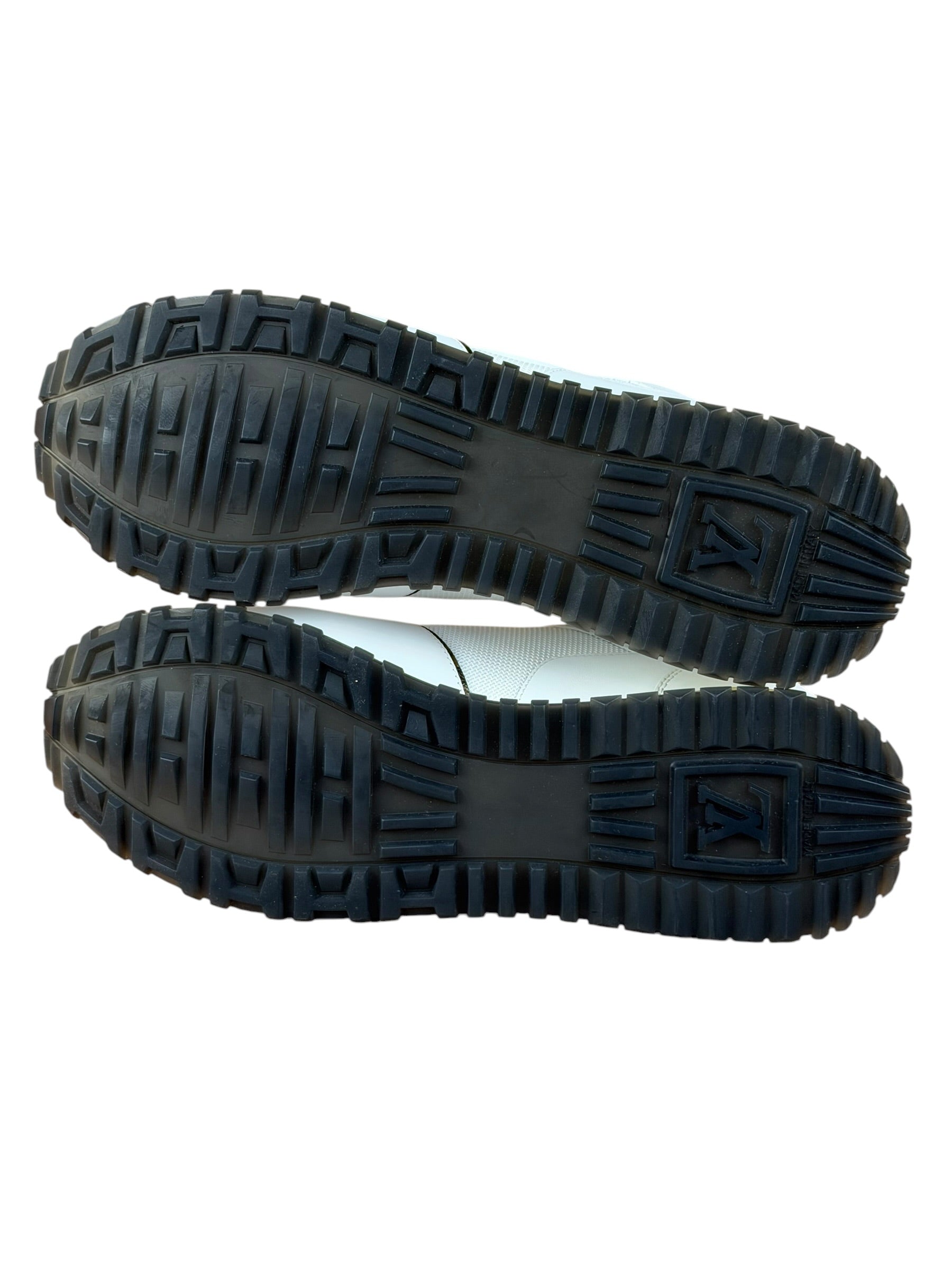 Louis Vuitton White/Brown Run Away Sneakers