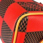 Louis Vuitton Red Pop Damier Nano Speedy Bandouliere Two-Way Bag
