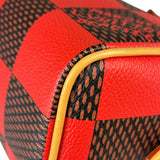Louis Vuitton Red Pop Damier Nano Speedy Bandouliere Two-Way Bag