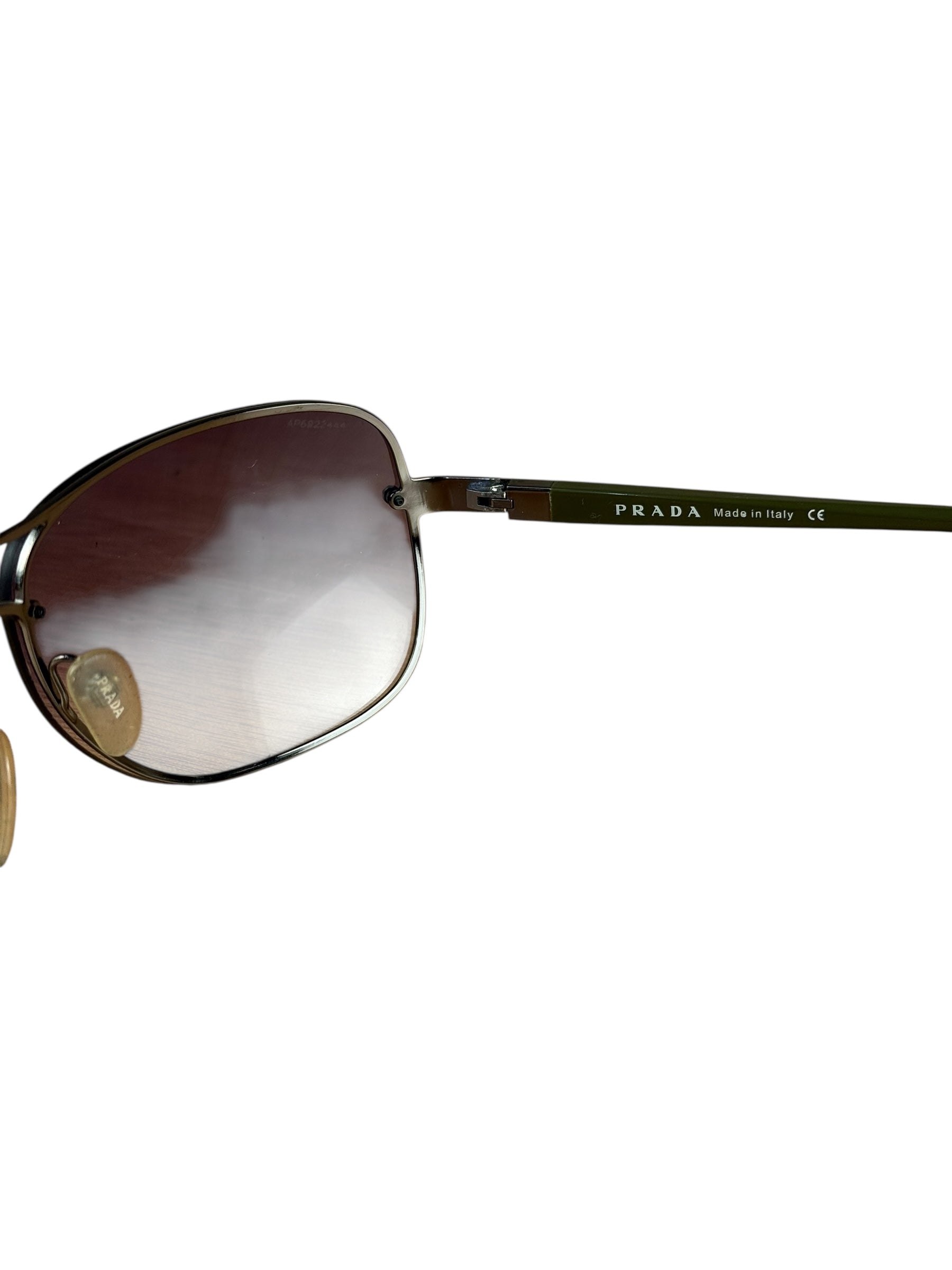 Prada Vintage Frameless Purple Tinted Sunglasses