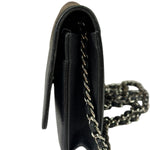 Chanel Black Caviar Flap Wallet On Chain 2013